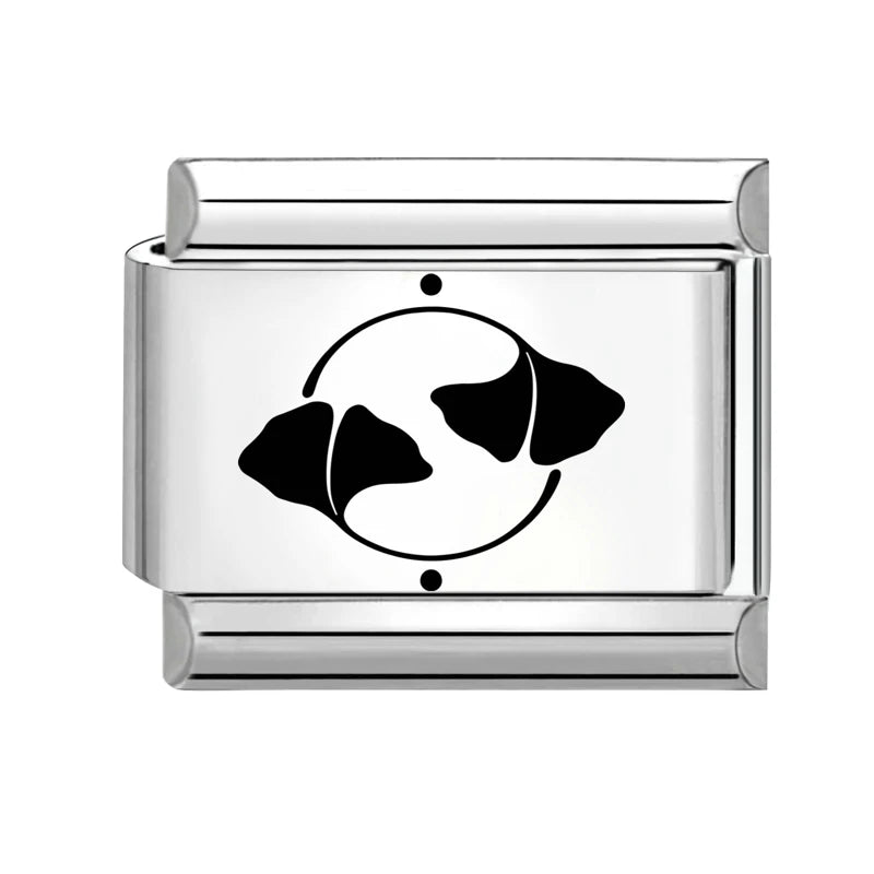 2026 New Beautiful Rose Flowers Leaves Ginkgo Leaf Italian Charm Links Fit 9mm Bracelet Stainless Steel Jewelry DIY Making Gifts Qme Style 6