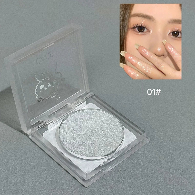 CACE Cute Bear Eyeshadow Highlighter Multi-purpose Powder Pearlescent Qme NO.C156-1