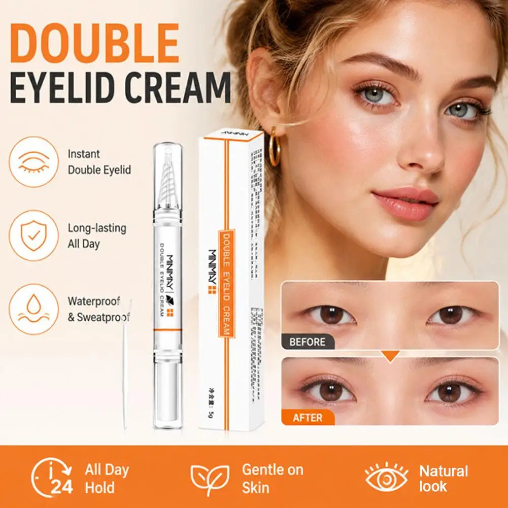 Double Eyelid Styling Cream Natural Invisible Eye Ware Essence Glue Qme