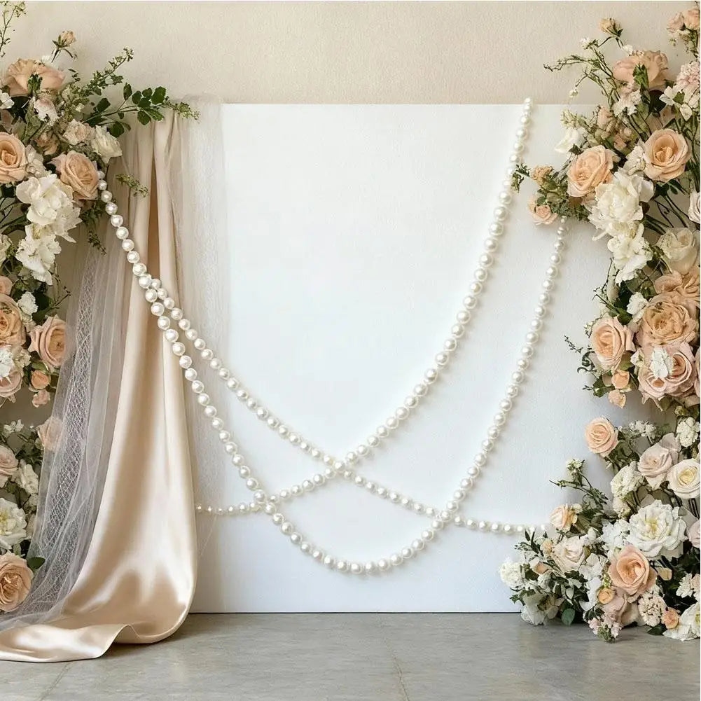 Wedding Pearl Ball Garland Ornament Beads Hanging Decor Bridal Qme