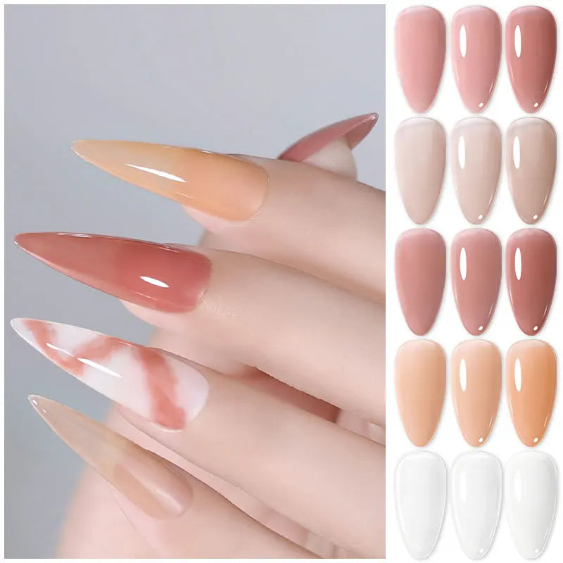 Arte Clavo Jelly Gel Polish Translucent Manicuring UV Nail Semi Qme