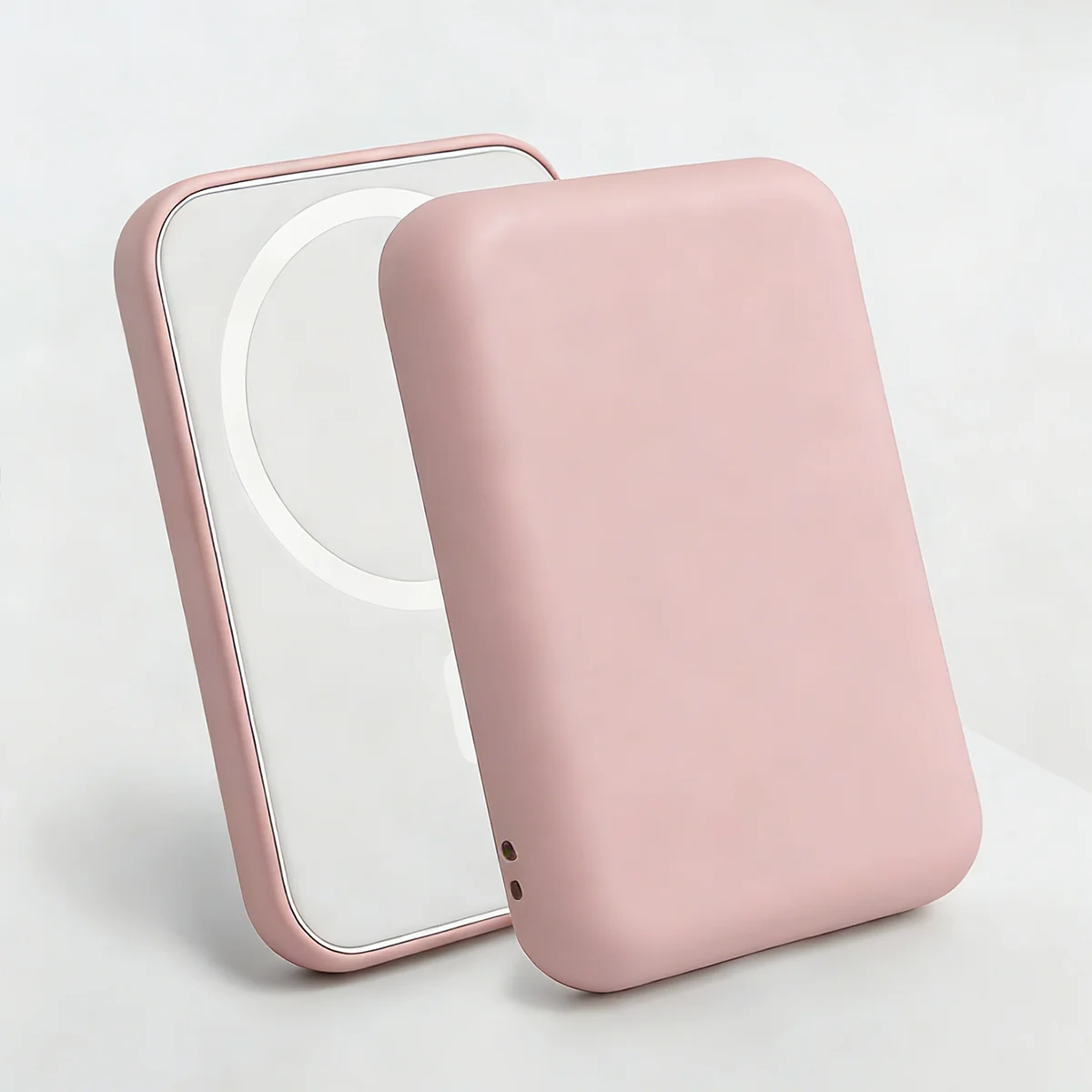 Black TPU Charging Case Protector Compatible Apple's Magsafe Wireless Qme pink