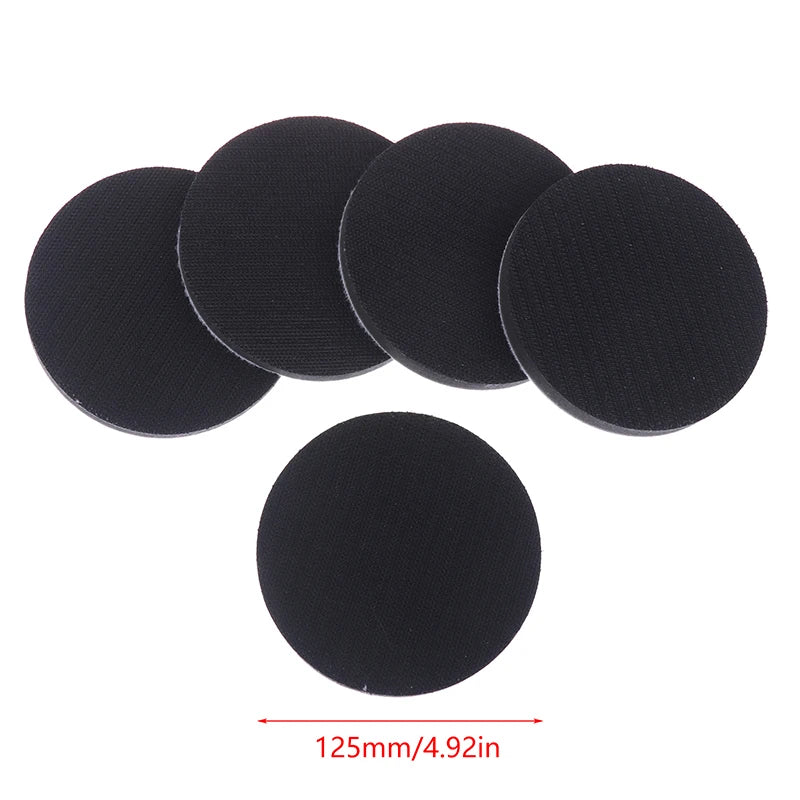 5Pcs 2/3/5 Inch Soft Density Sponge Sanding Pads Interface Pad Polishing Cushion Buffer Backing Pad For Power Tools Accessories Qme 5 inch