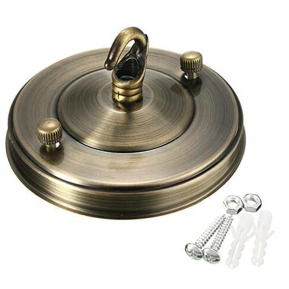 Vintage Lamp Base Hook Ceiling Plate Holder Light Fitting Chandelier Qme Bronze