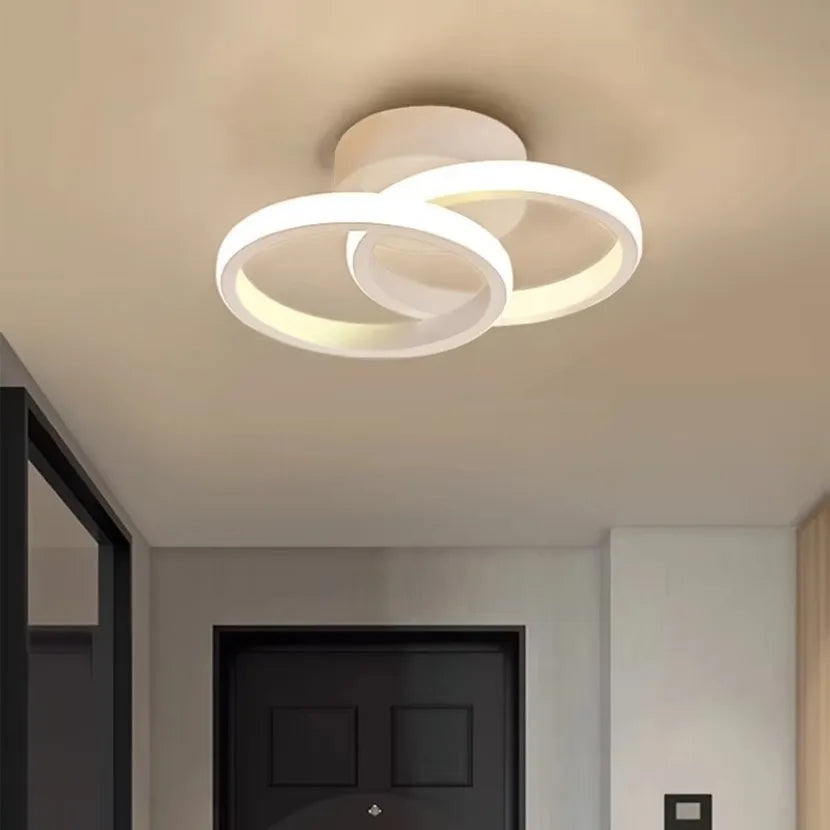 Nordic swallow-tailed Ceiling Light Modern Acrylic White Black Pendant lamp Interior Fancy Lights Decoration LED Lighting Qme