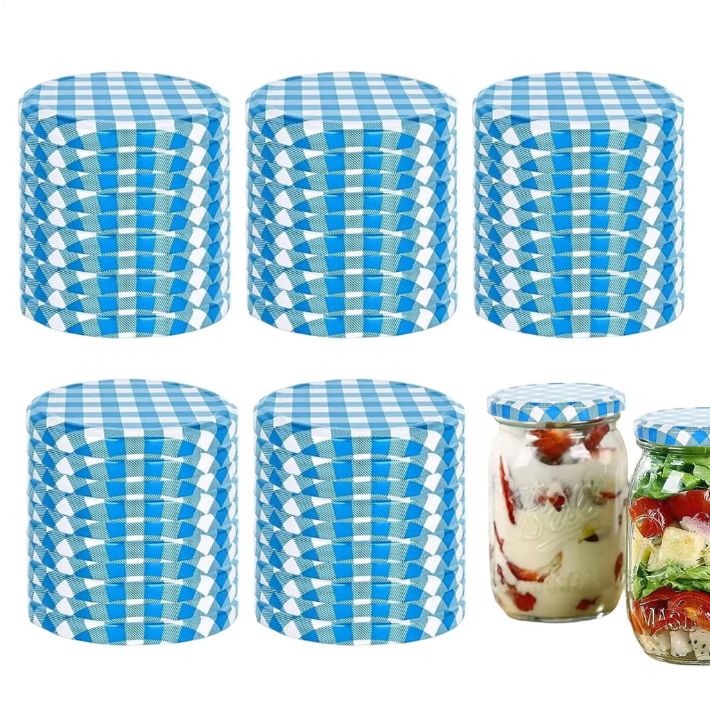 Lids Jars Metal Reusable Leak Proof Caps Regular Mouth Canning Jams Qme