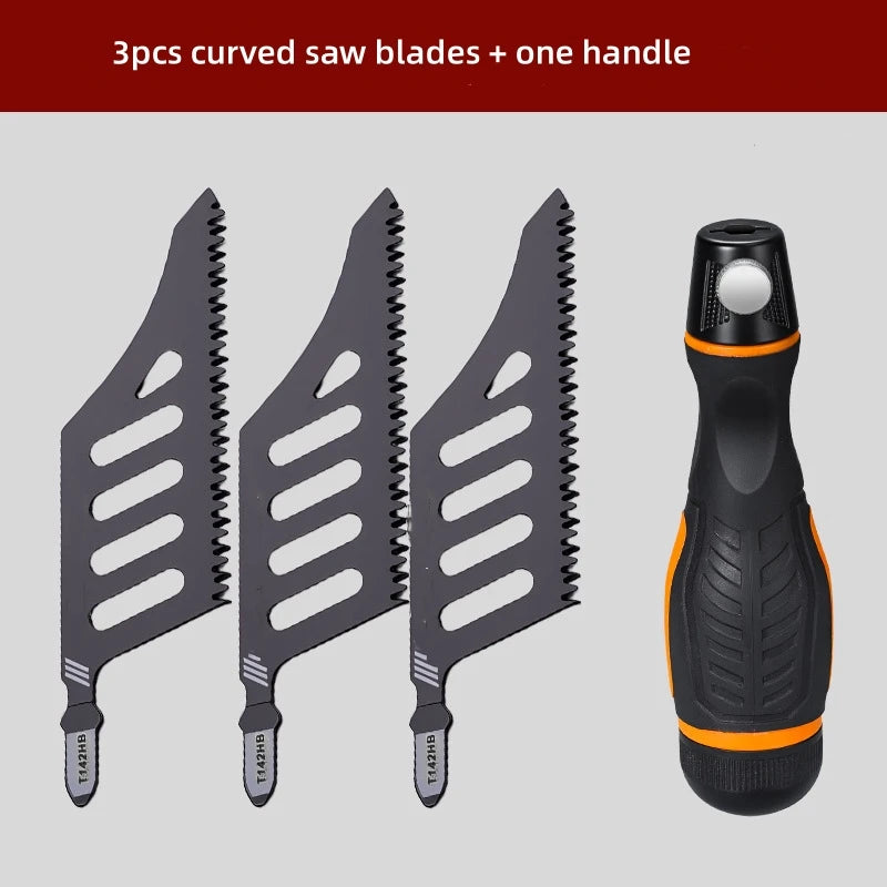 Explosion Proof Edge Woodworking Irregular Curve Saw Blade Fine Coarse Teeth for Wood Aluminum Tight Spaces Precision Cut Tool Qme A