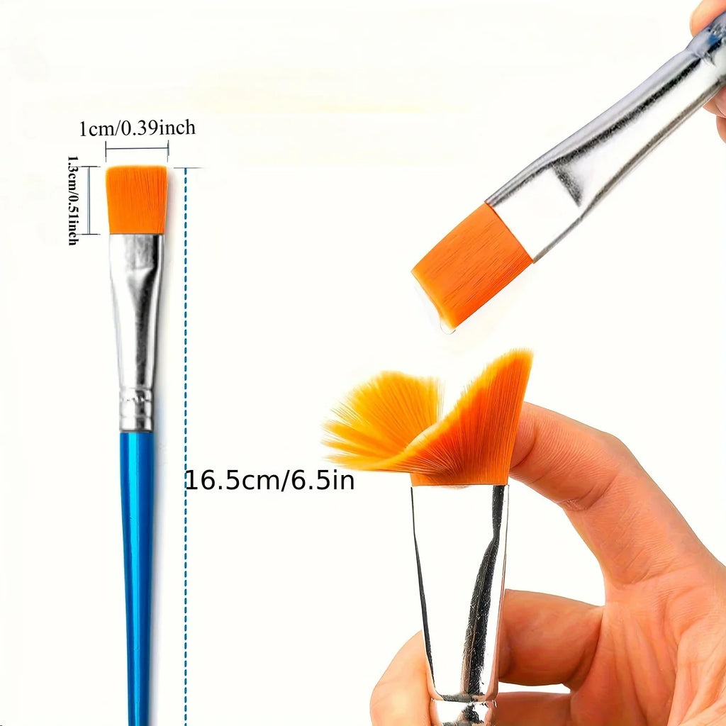 10pcs Pen Brush, Professional art use, Paint Brush, Oil Painting Pen, Paint Pen, Flat Head Painting Pen Qme