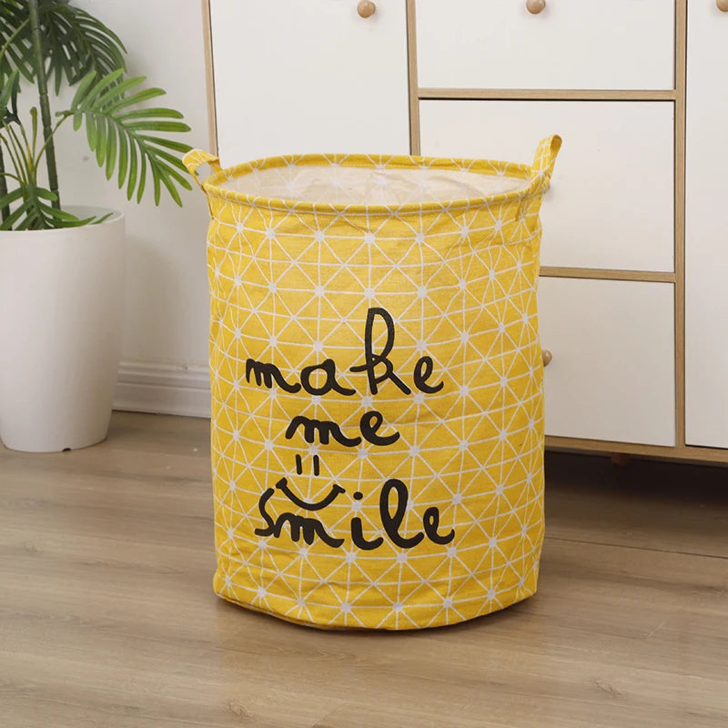 Dirty Clothes Storage Basket Bathroom Storage Bucket Foldable Storage Bag Qme B