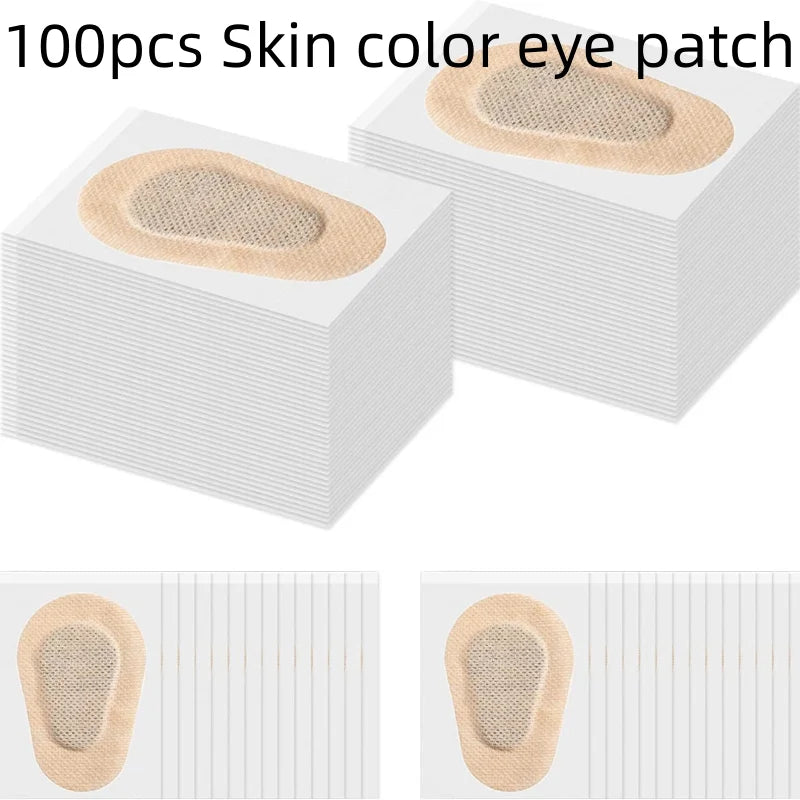 10/30/50/100pcs Cute Adhesive Eye Patches Shading Strabismus Children Correction Protect Eyesight Sterile Eye Pad Qme 100pcs skin