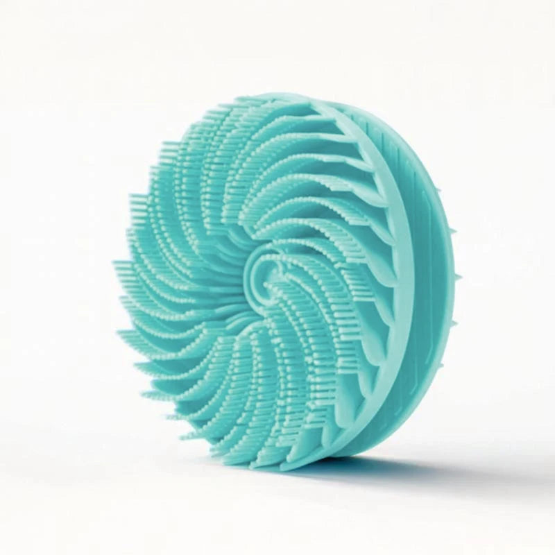 Soft Silicone Body Scrubber Gentle Exfoliating Shower Brush Scalp Qme D 1