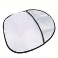 Keep Your Car Cool & Protected - Steering Wheel Sun Shade Cover Fits All SUVs, Trucks & Cars Qme Silvery