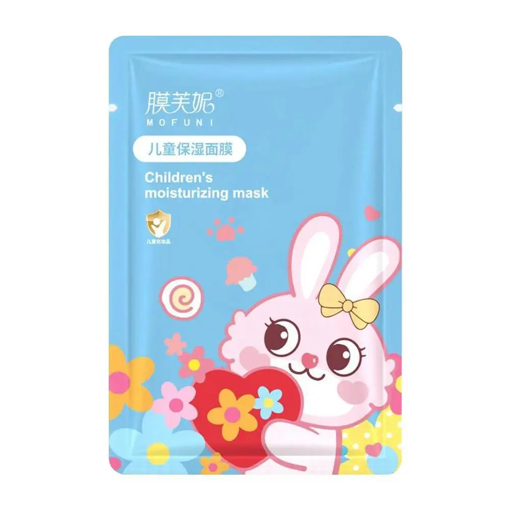 Animal Spa Masks Kids Facial Mask Gentle Hydrating Moisturizing Qme rabbit 5pcs