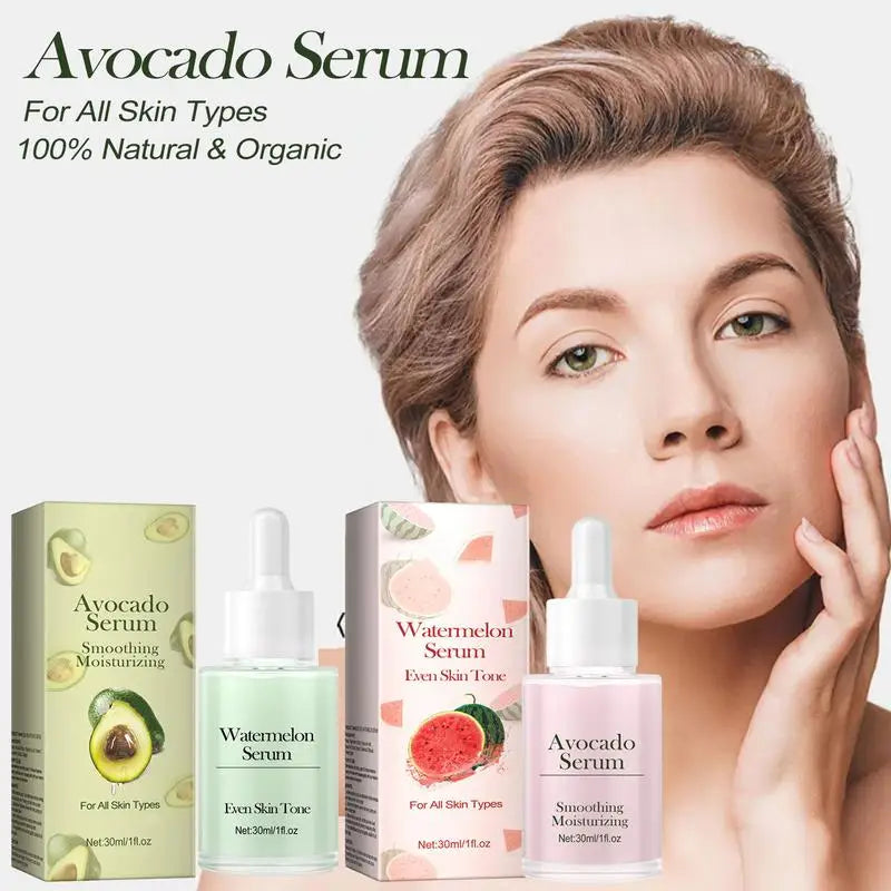 Avocado Face Serum Watermelon Firming Essence Lifting Fade Fine Lines Qme