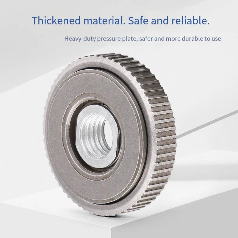 Angle Grinder M14 Thread Inner Outer Flange Nut Quick Release Locking Qme