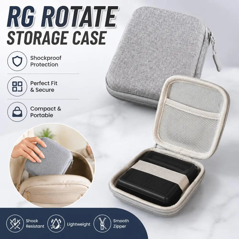 Portable Carrying Pouch Bag Box Case Anbernic RG Rotate Storage Qme