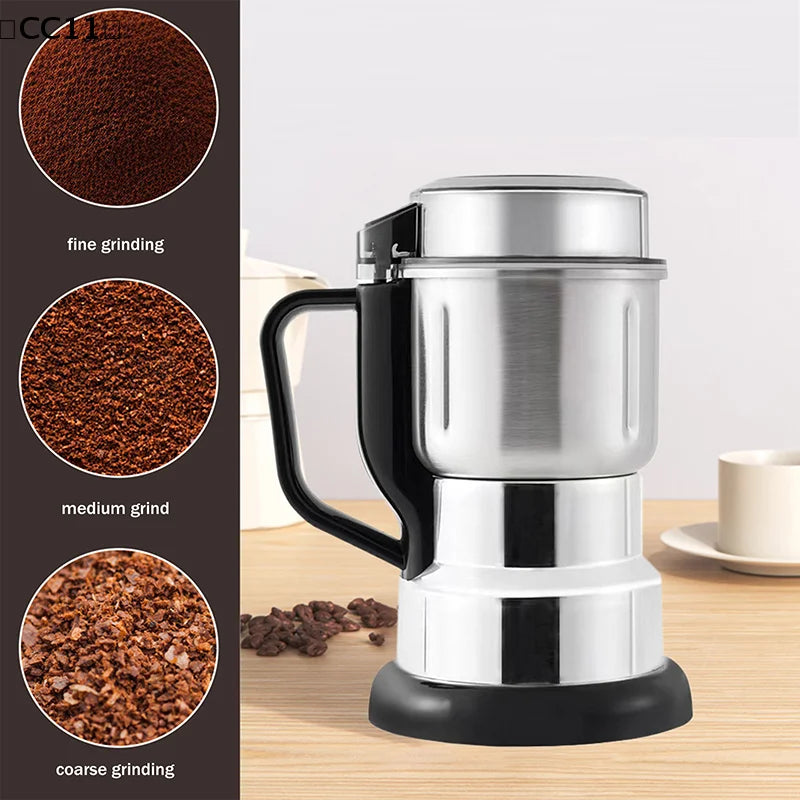 300W Electric Multifunction Coffee Grinder Kitchen Cereal Nuts Beans Qme