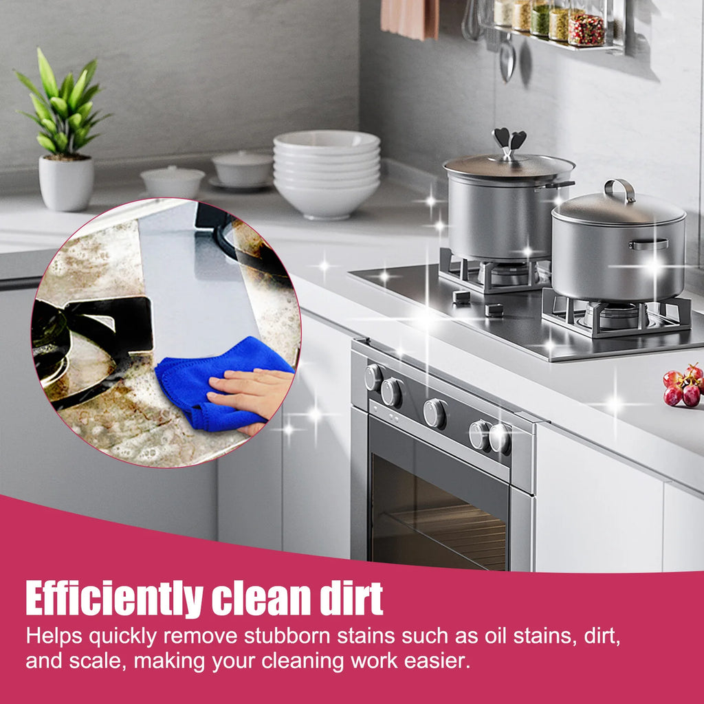 Kitchen Powder Cleaner Grease Away Clean All-Purpose Heavy Oil Pollution Stain Water Spot Removal Whiten Bubble Cleaning Powder Qme