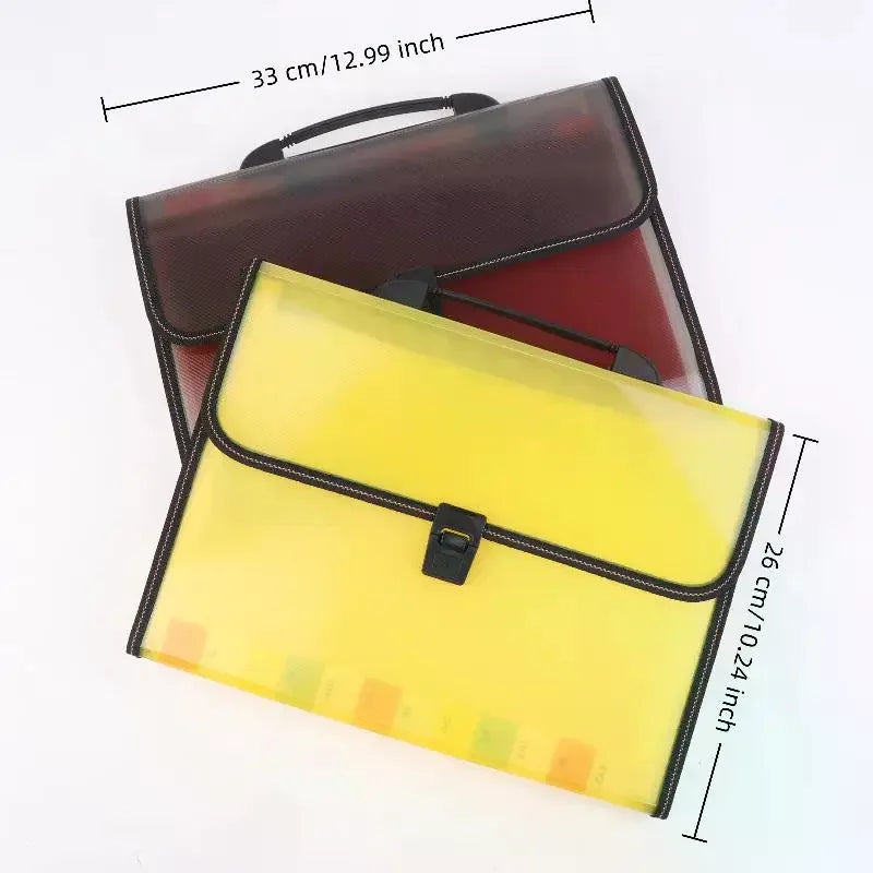 Large Capacity Waterproof File Transparent Folder Press Button Qme