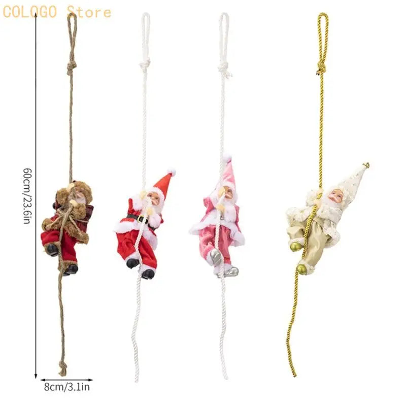 Santa Clause Resin Hanging Ornament Christmas Tree Decorations Door Qme