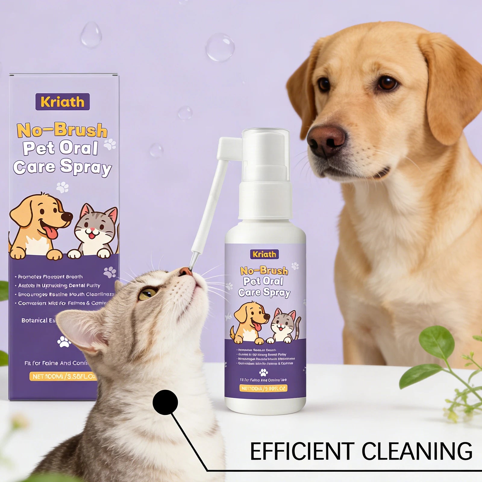 Pet Teeth Spray Effectively Remove Dental Plaque Relieve Inflammation Maintain Oral Health Eliminate Odors Oral Cleaning Spray Qme Default Title