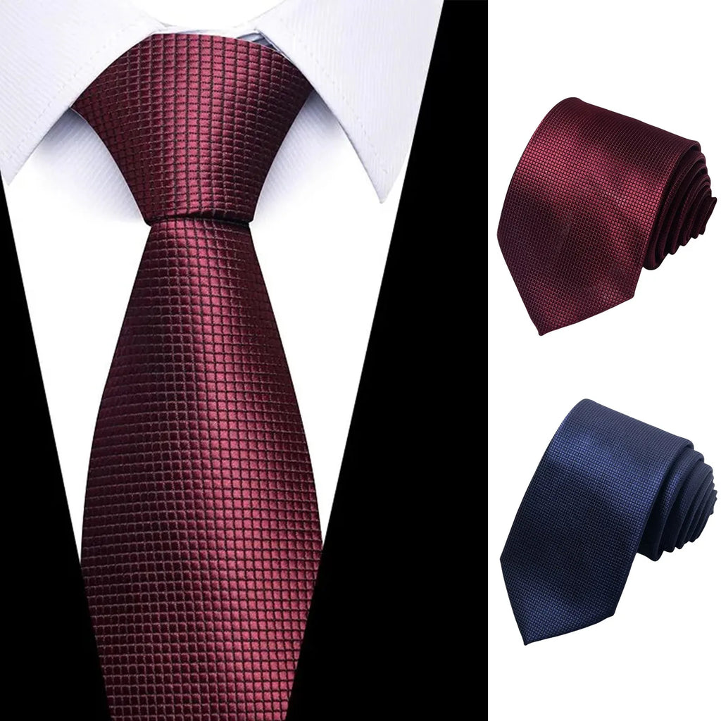 Novelty Microfibre Necktie Soft Imitation Silk Ties for Men Business Meeting Gravatas Formal Fashionable Party Wedding Tie Qme