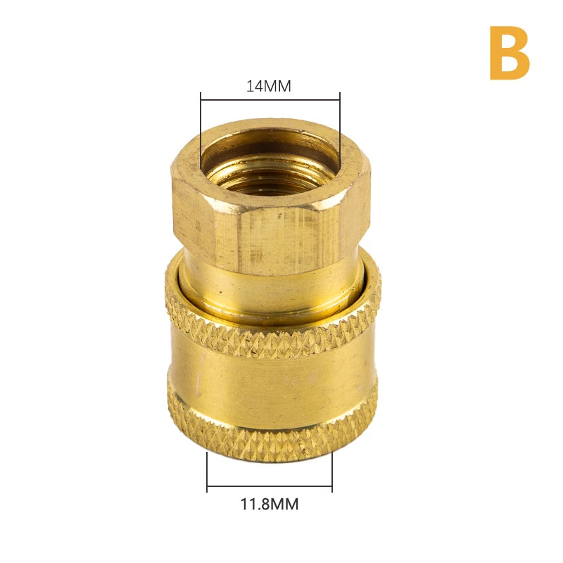 1 4 Female Quick Connect M14 5 Thread Pressure Washer Connector Qme B