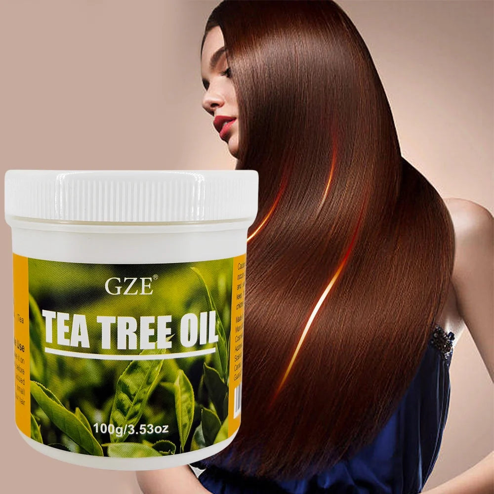 GZE Tea Tree Oil Hair Oil Remove loose dandruff flakes Qme