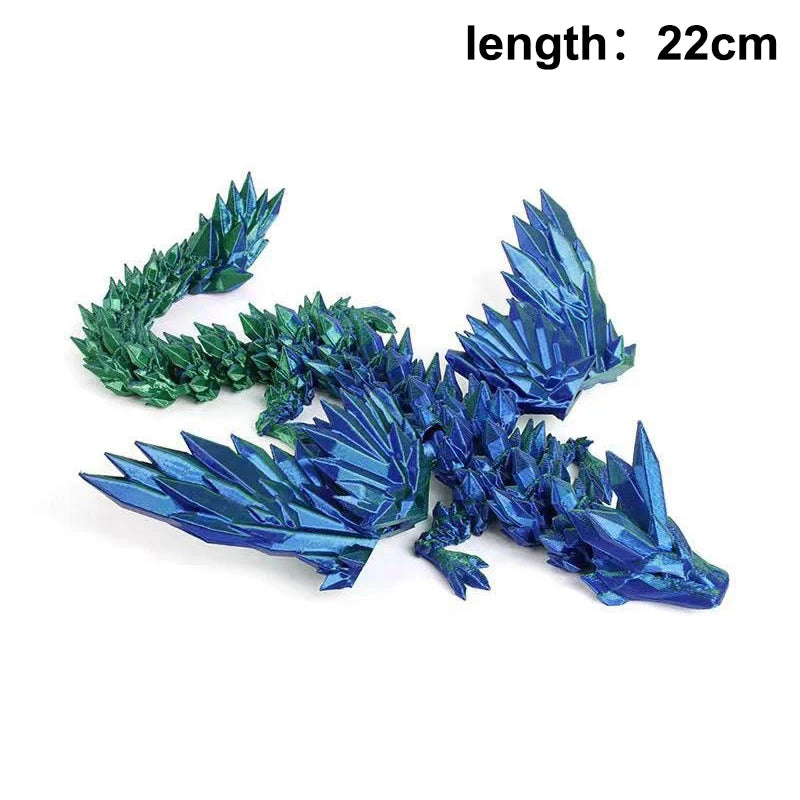 Articulated Dragon Crafts Desktop Western Action Figure 3D Printed Qme A10