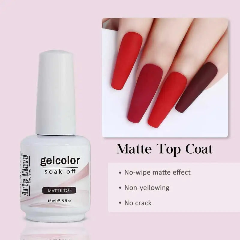 Arte Clavo Solid Gel Nail Polish Rainbow Summer Varnish Soak Off
