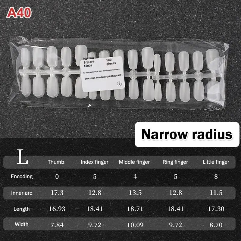Nail Salon Matte False Tips Box Easy Wear Press Nails Home Manicure