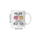 Funny Coffee Mug Ceramic Non Slip Table Decor Cute Milk Cup Mom Home Qme CN B 350ml
