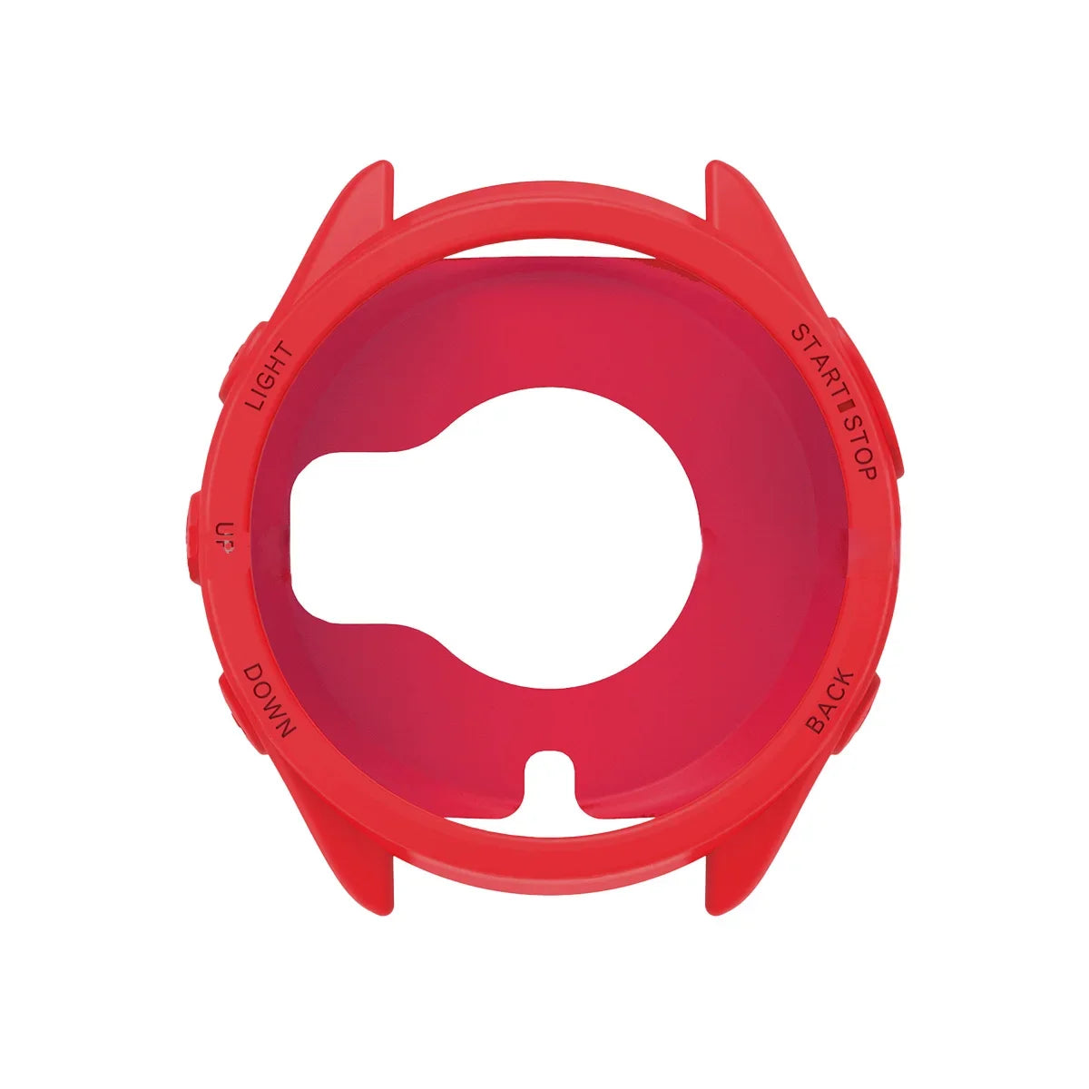 Silicone Case for Garmin Forerunner 965 Anti-scratch Protection Cover for Garmin 965 Soft Protector Bumper Shell Accessories Qme Red for Forerunner 965