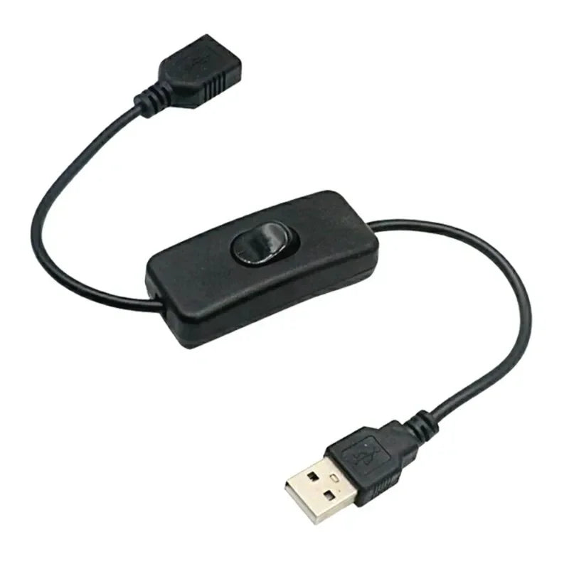 ‌2pcs USB Extension Cable with On/Off Toggle Switch for LED Lamp, Fan, Headset & Other Devices Qme