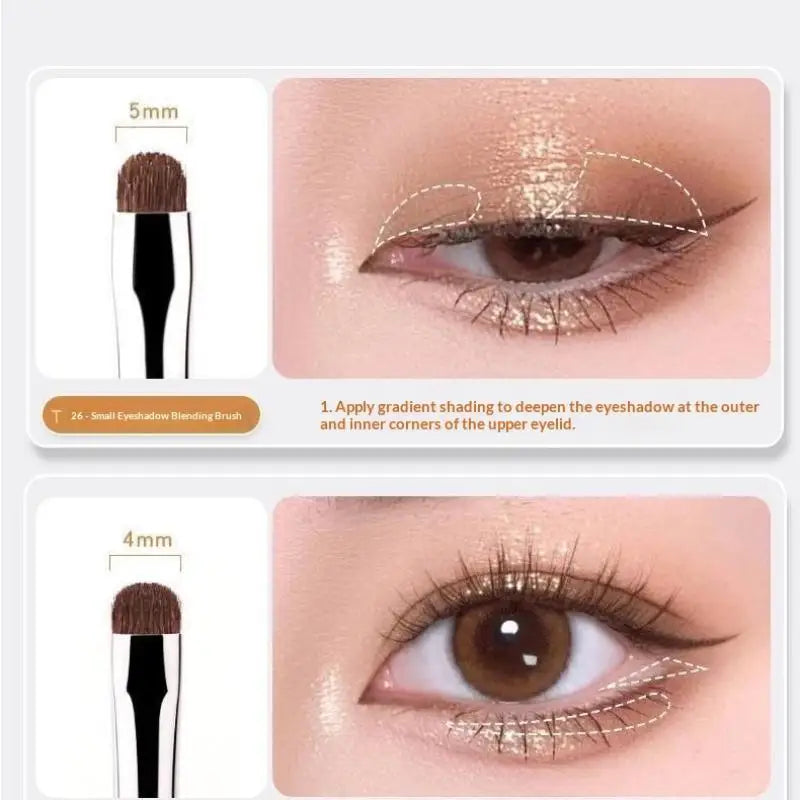 Refined Eye Detail Brush 4 Advanced Eyeshadow Tools Consistent Makeup Qme