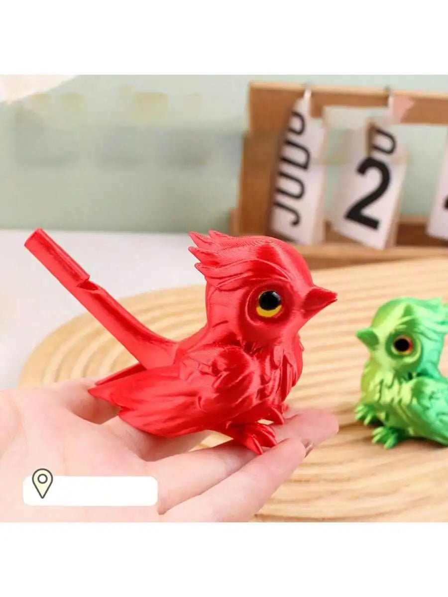 Multi-color 3D Printed Whistle Water Injection Simulation Bird Can Qme