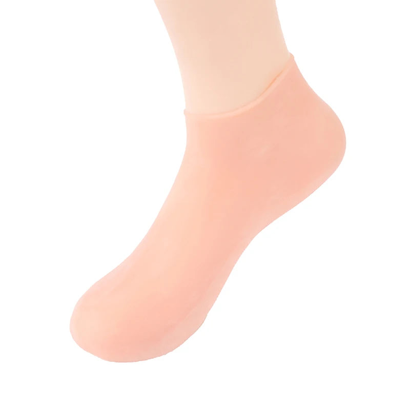 1 Pair Moisturizing Silicone Gel Socks Gloves Foot Hand Care Qme