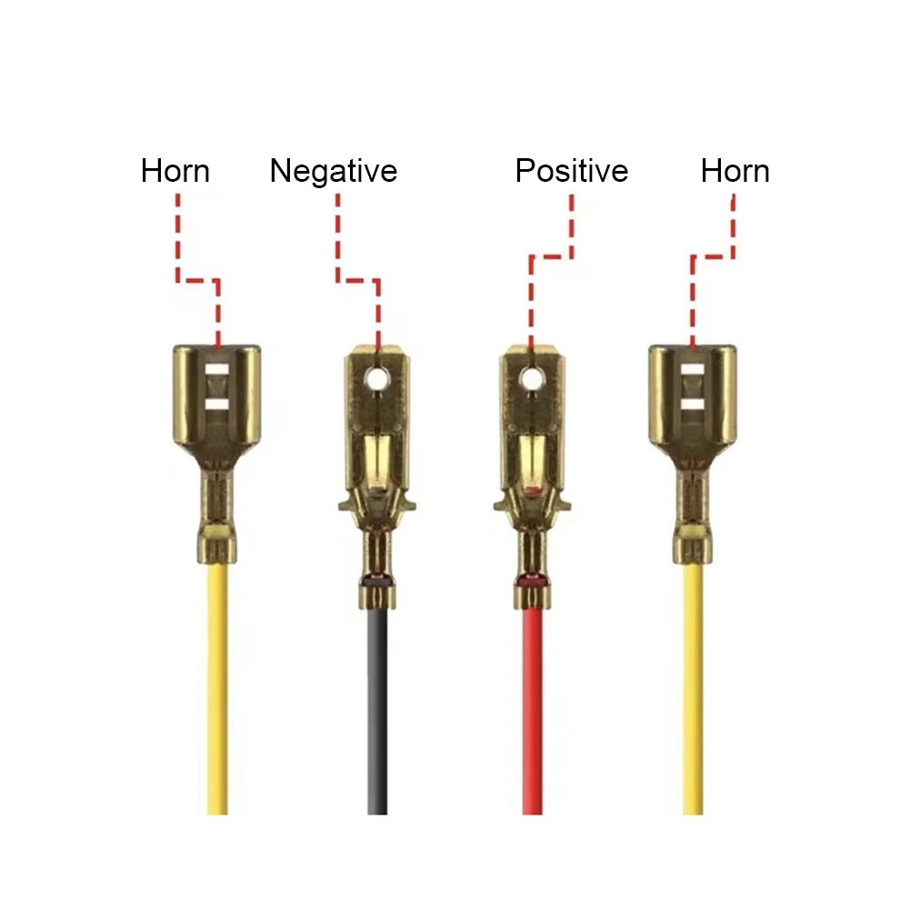 12V Horn Auto Speaker Signal Relay Horn Relay Electric Snail Horn Relay for Making Horn Sound Disconnect Breaker Qme