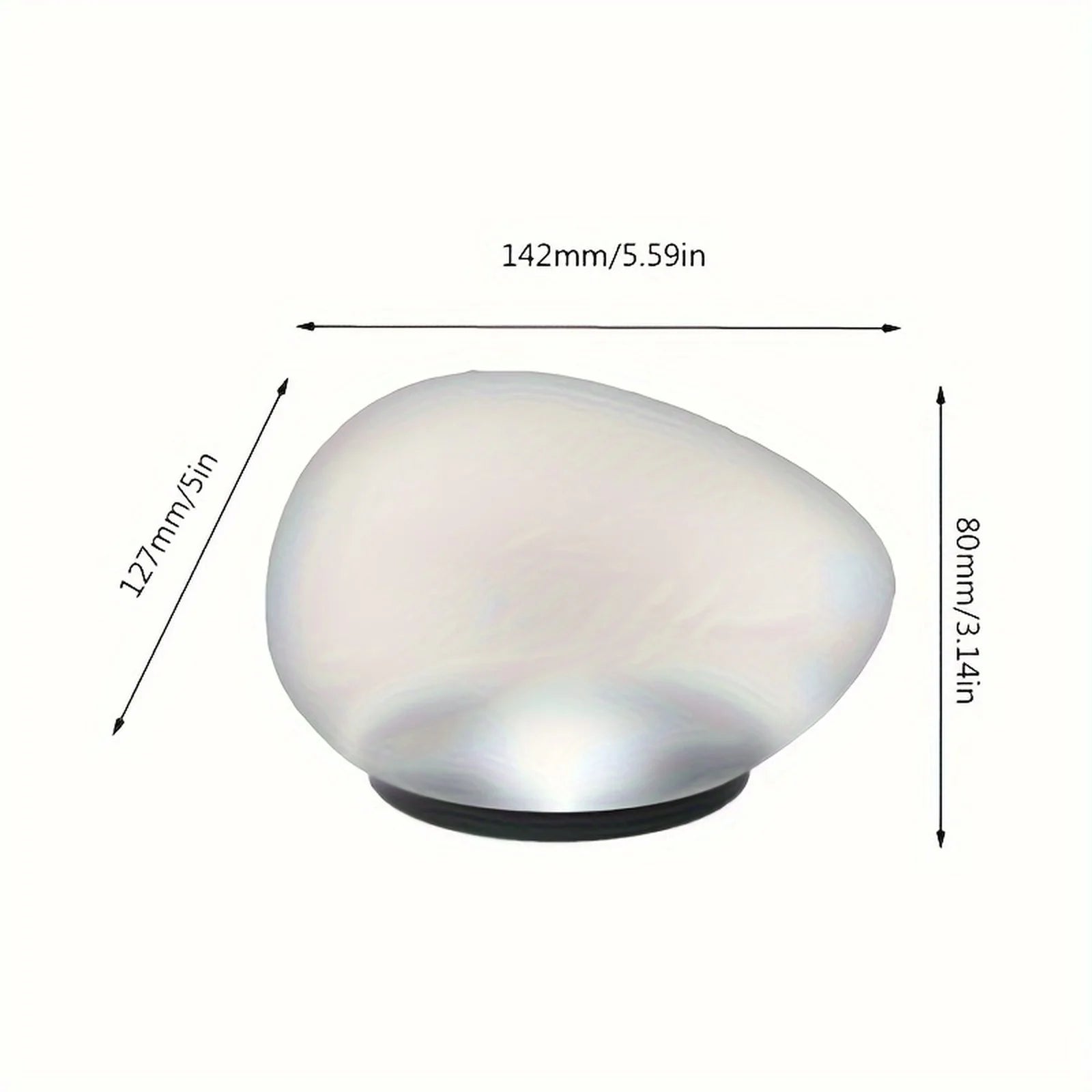 Solar Simulated Pebble Faux Stone Lawn Light LED Outdoor Garden Lamp Glowing Stone for Pathways Yard Garden Decoration Qme