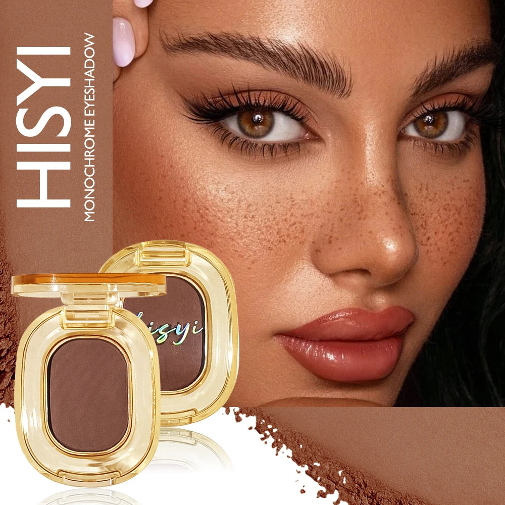 Matte Single Eyeshadow Brown Eye Brightening Face Conceal Qme dazzling brown