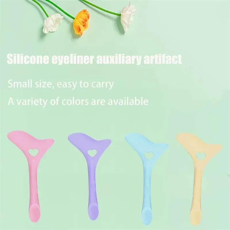 Multi-functional Eyeliner Stencil Wing Tips Silicone Aid Drawing Qme