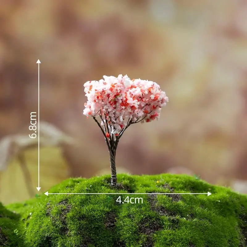 Mini Artificial Flower Trees With Vivid Colors And Realistic Look Perfect For Fairy Garden Micro Landscape DIY Decor Qme A