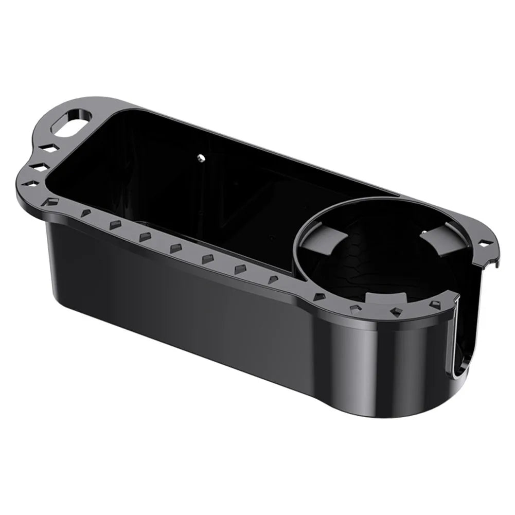 Boat Caddy Organizer Boat Storage Organizer Boat Fishing Caddy Cabin Marine Tools Storage Tray for Boat Kayak Pontoon Bass Boat Qme black