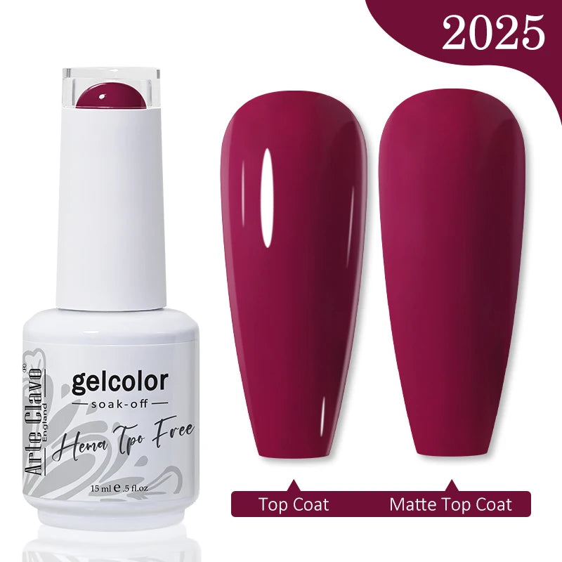 Arte Clavo Red Series Nail Polish Party Colors Gel Varnishes All