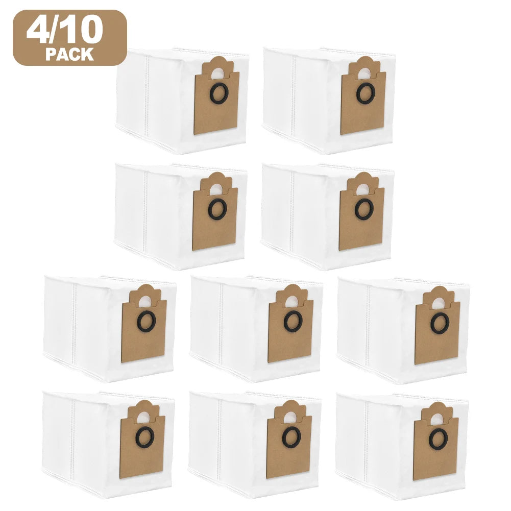 4/10 Pcs Vacuum Cleaner Dust Bags Advanced Filtration For Lefant M2 Pro/M2S Pro/M2 Plus Pro 3.5 Litre Capacity Qme