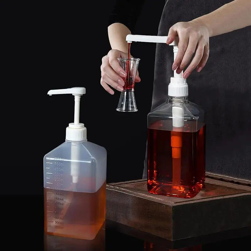 Hydraulic Pump Nozzle Head Kitchen Honey Jar Container Home Liquid Qme