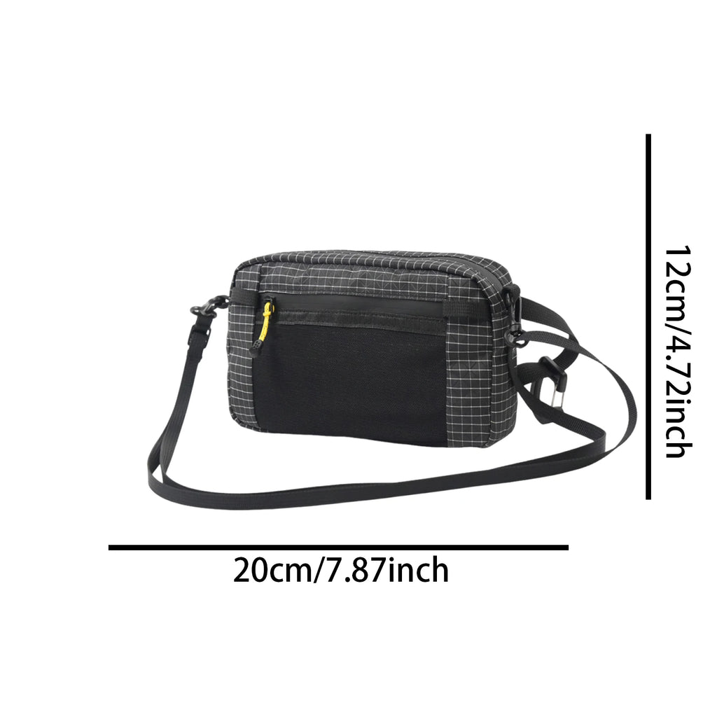 Outdoor Waist Pack Ultralight Hiking Hanging Side Pocket Adjustable Strap Multi-Functional Chest Pack for Camping Outdoor Sports Qme