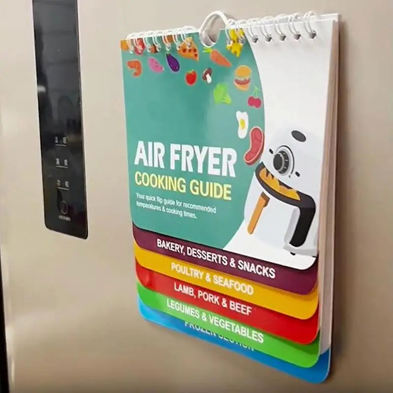 Magnetic Air Fryer Cooking Times Chart Sheet Cooking Times Magnetic Air Fryer Cheat Cooking Conversion Magnet Refrigerator Qme