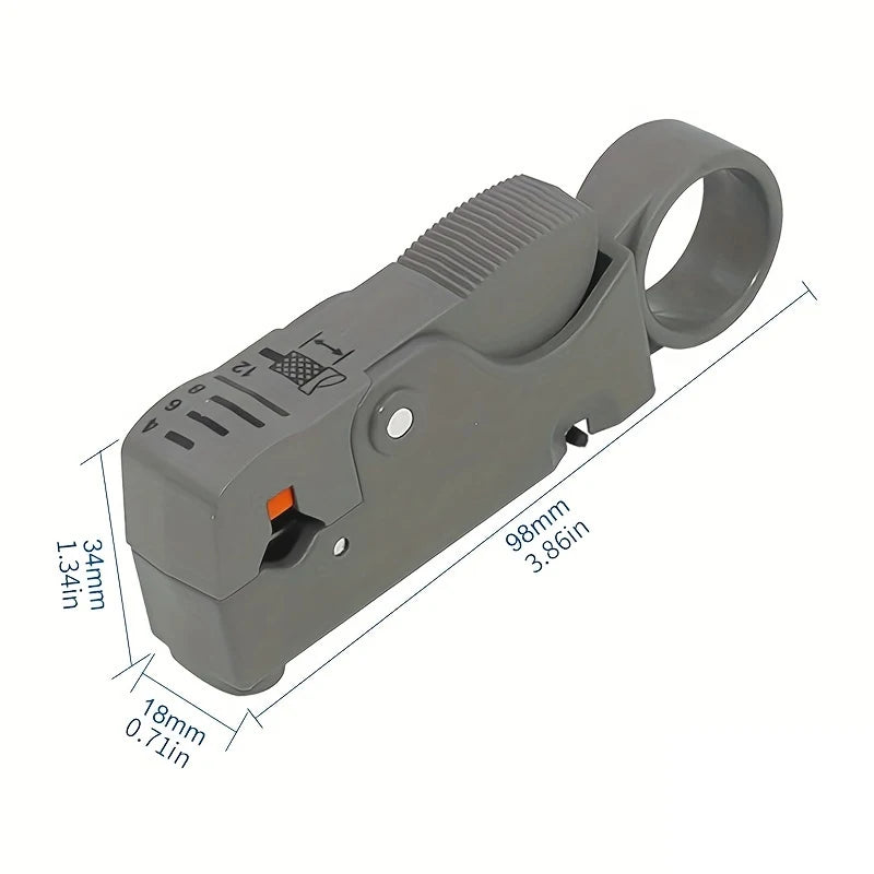 1pc Automatic Multifunctional Wire Stripper And Crimping Tool With Hex Wrench, Plastic Handle Wire Cutter, Double-Blade Wire Str Qme