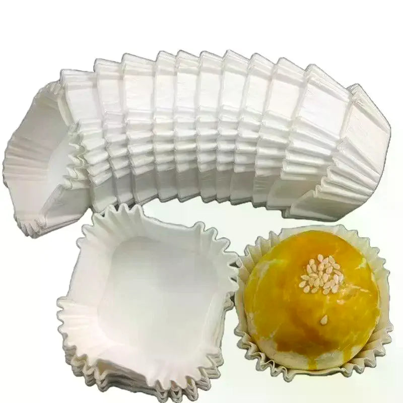 100/250Pcs Paper Holder Square Paper Liner Medium Size 45/50/55/62mm Paper Tray Oil Proof Cup Qme